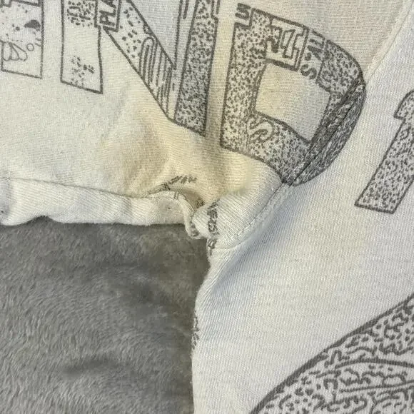 Vintage Y2K And1 Streetball White AOP Graphic T-shirt Size Large - Picture 6 of 6